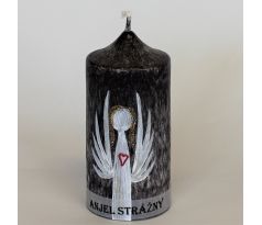 Anjel strážny čierny valec SŠ 60x100 mm