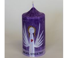 Anjel strážny fialový valec SŠ 60x100 mm