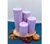 Adventné sviečky bez špičky. Adventné sviečky - Fialová 47x120,100,80,60 mm